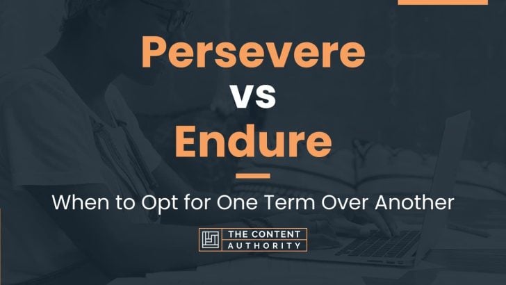 persevere vs endure