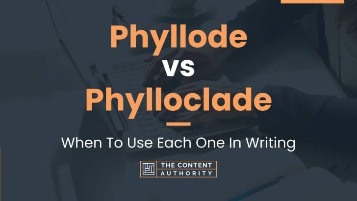 Phyllode vs Phylloclade: When To Use Each One In Writing