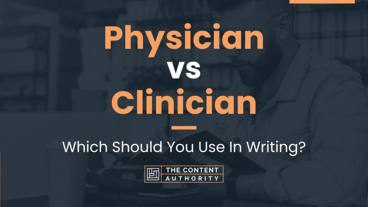 physician vs clinician