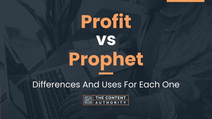 profit vs prophet