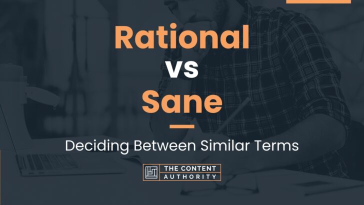 Rational vs Sane: Deciding Between Similar Terms