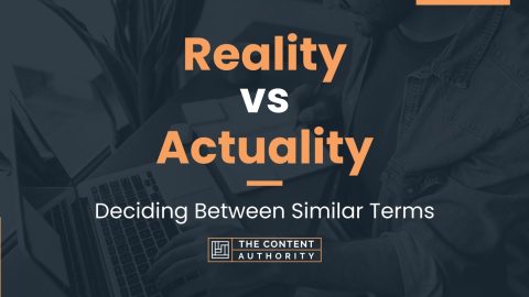 Reality vs Actuality: Deciding Between Similar Terms