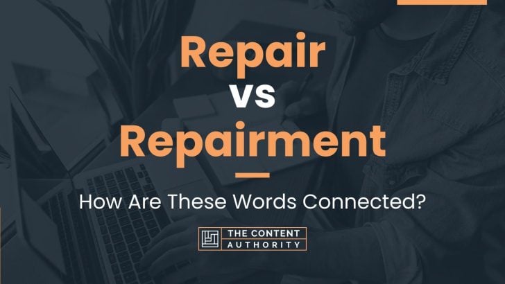 Repair vs Repairment: How Are These Words Connected?