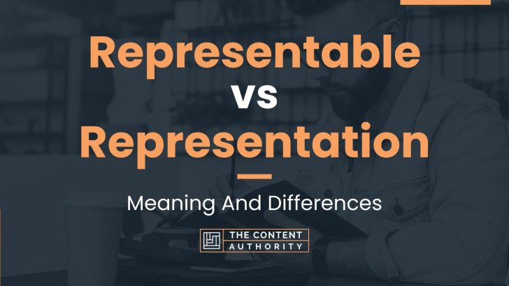 meaning and usage of representation