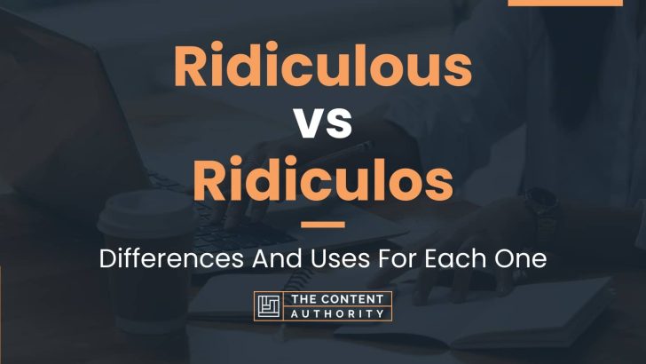 Ridiculous vs Ridiculos: Differences And Uses For Each One