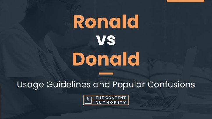 ronald vs donald