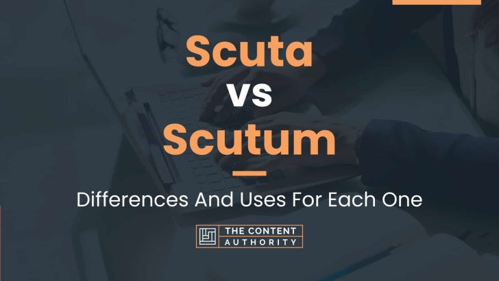 Scuta vs Scutum: Differences And Uses For Each One