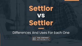 Settlor vs Settler: Differences And Uses For Each One