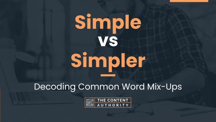 Simple vs Simpler: Decoding Common Word Mix-Ups