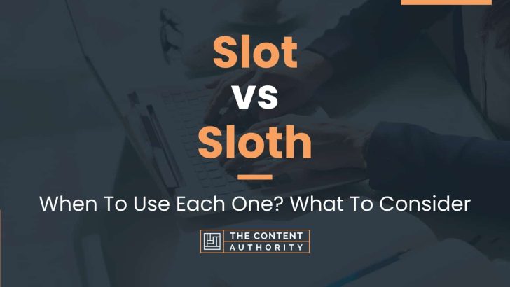 Slot vs Sloth: When To Use Each One? What To Consider