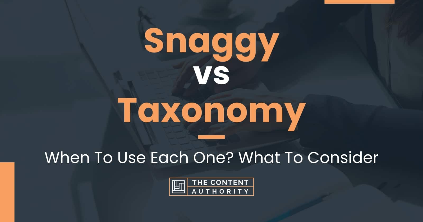 Snaggy Vs Taxonomy: When To Use Each One? What To Consider