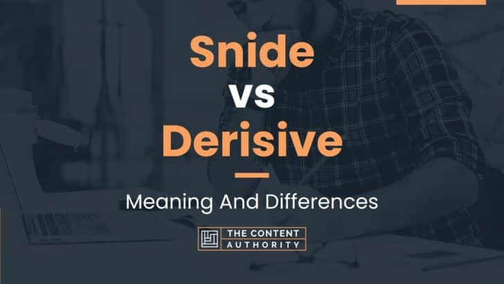 snide-vs-derisive-meaning-and-differences