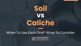 Soil vs Caliche: When To Use Each One? What To Consider