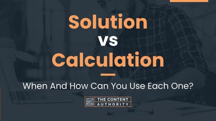 math calculation vs math problem solving