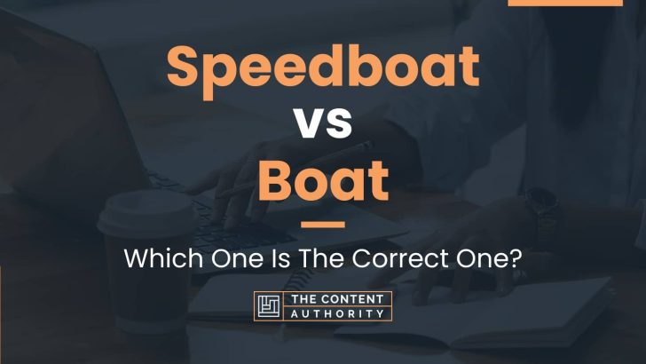 motorboat vs speedboat