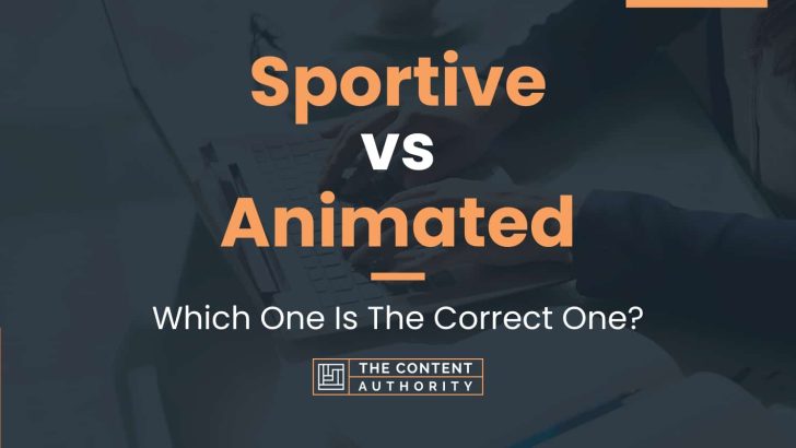 Sportive vs Animated: Which One Is The Correct One?