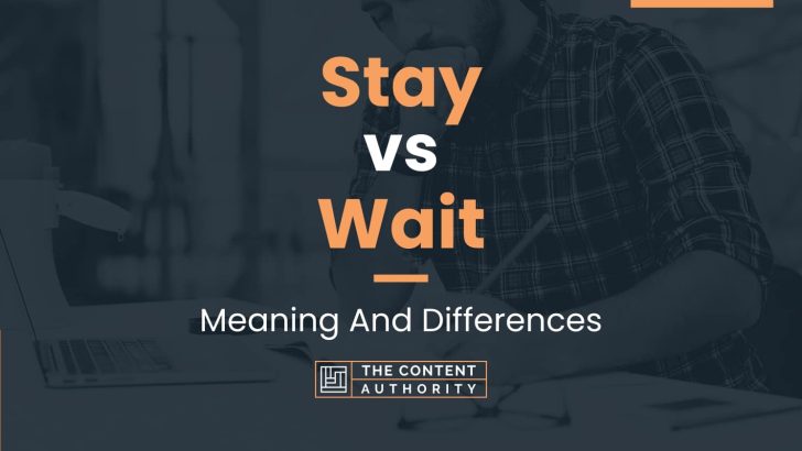 Stay vs Wait: Meaning And Differences