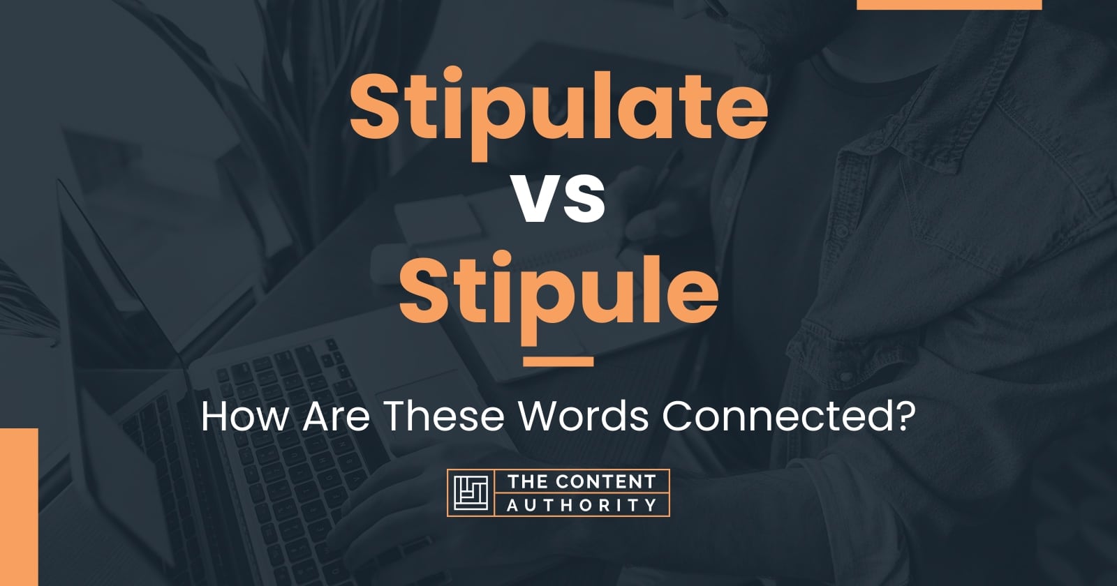 Stipulate vs Stipule: How Are These Words Connected?