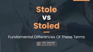 Stole vs Stoled: Fundamental Differences Of These Terms