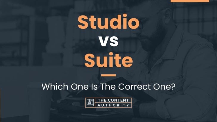 Studio vs Suite: Which One Is The Correct One?