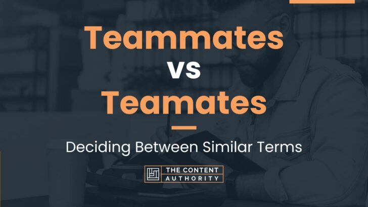 Teammates vs Teamates: Differences And Uses For Each One