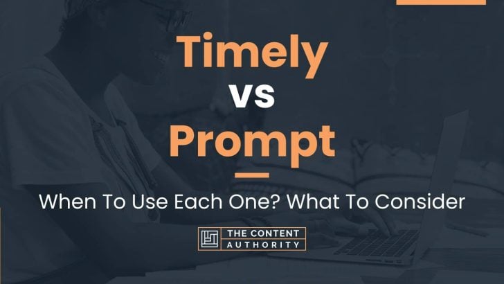 timely vs prompt