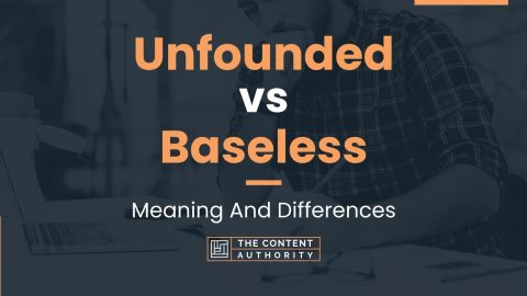 Unfounded vs Baseless: Meaning And Differences
