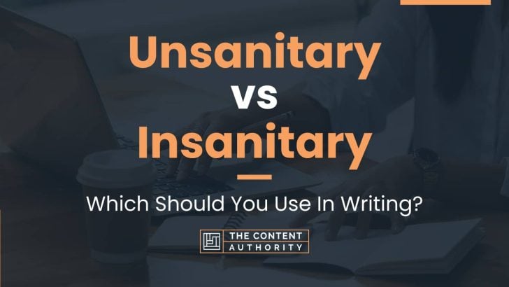 Unsanitary vs Insanitary: Which Should You Use In Writing?
