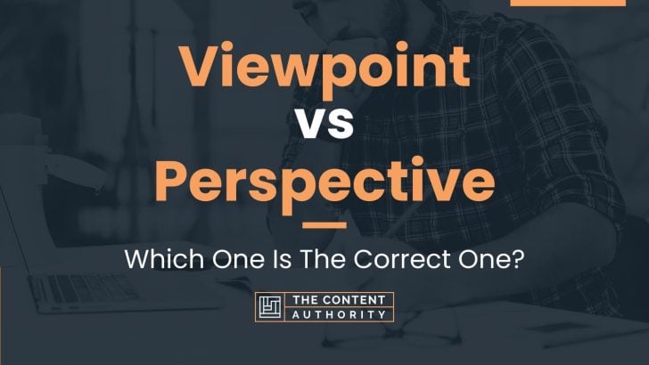 Viewpoint vs Perspective: Which One Is The Correct One?