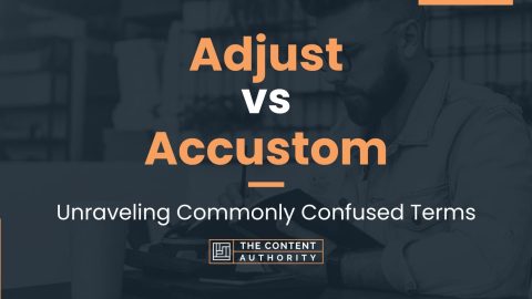 Adjust vs Accustom: Unraveling Commonly Confused Terms