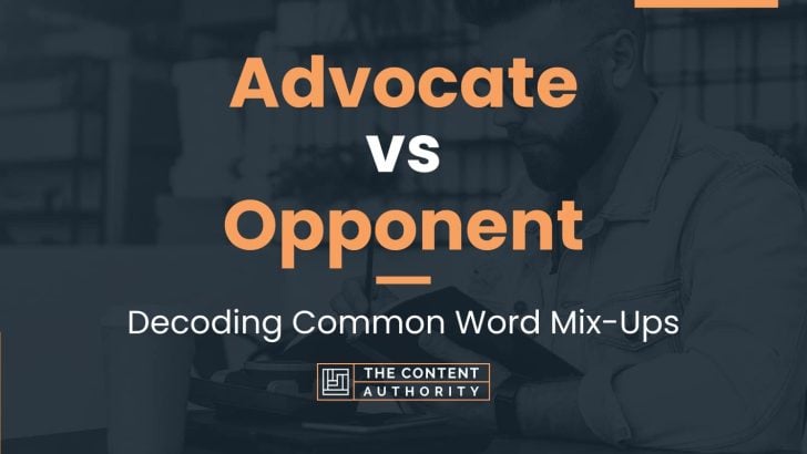 Advocate vs Opponent: Decoding Common Word Mix-Ups