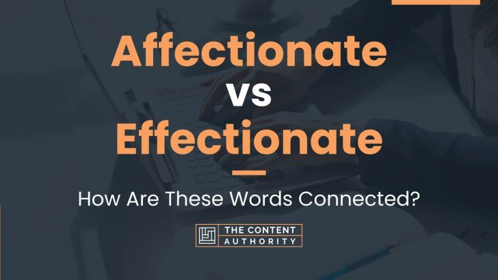 Affectionate vs Effectionate: How Are These Words Connected?