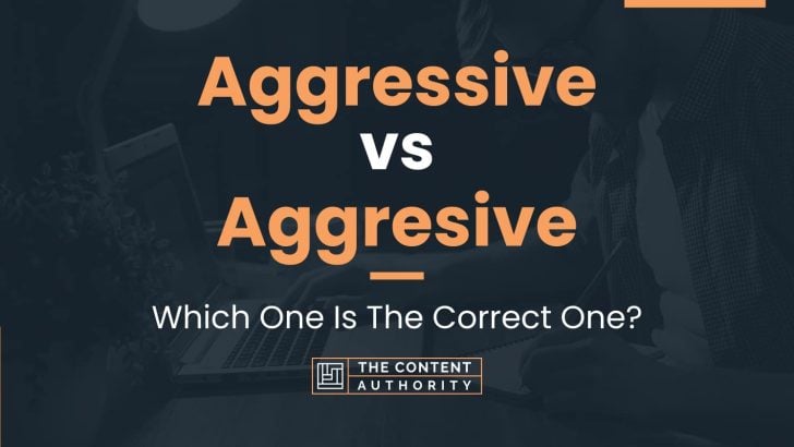 Aggressive vs Aggresive: Which One Is The Correct One?