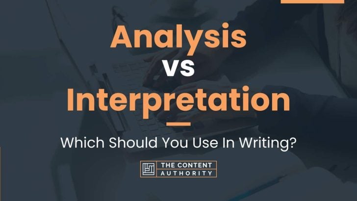 analysis vs interpretation research