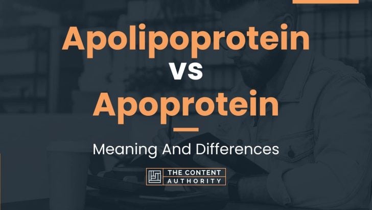 Apolipoprotein vs Apoprotein: Meaning And Differences