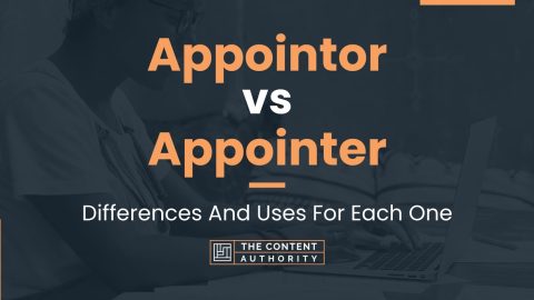 Appointor vs Appointer: Differences And Uses For Each One