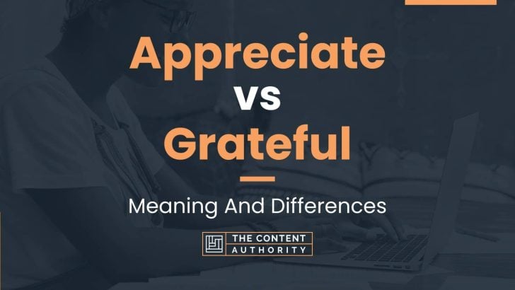 Appreciate Vs Grateful: Meaning And Differences