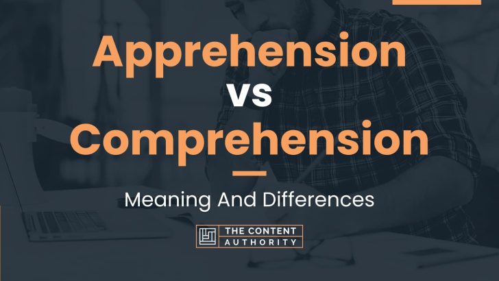 Apprehension vs Comprehension: Meaning And Differences