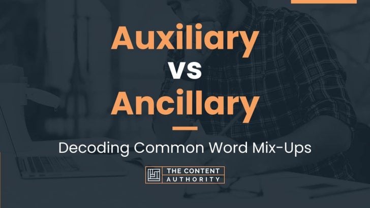 Auxiliary vs Ancillary: Decoding Common Word Mix-Ups
