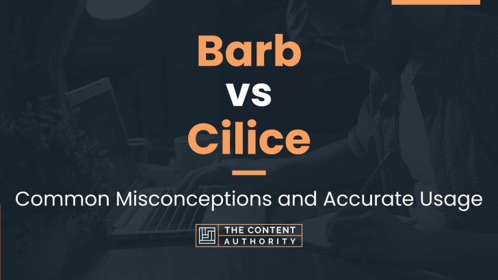 Barb vs Cilice: Common Misconceptions and Accurate Usage