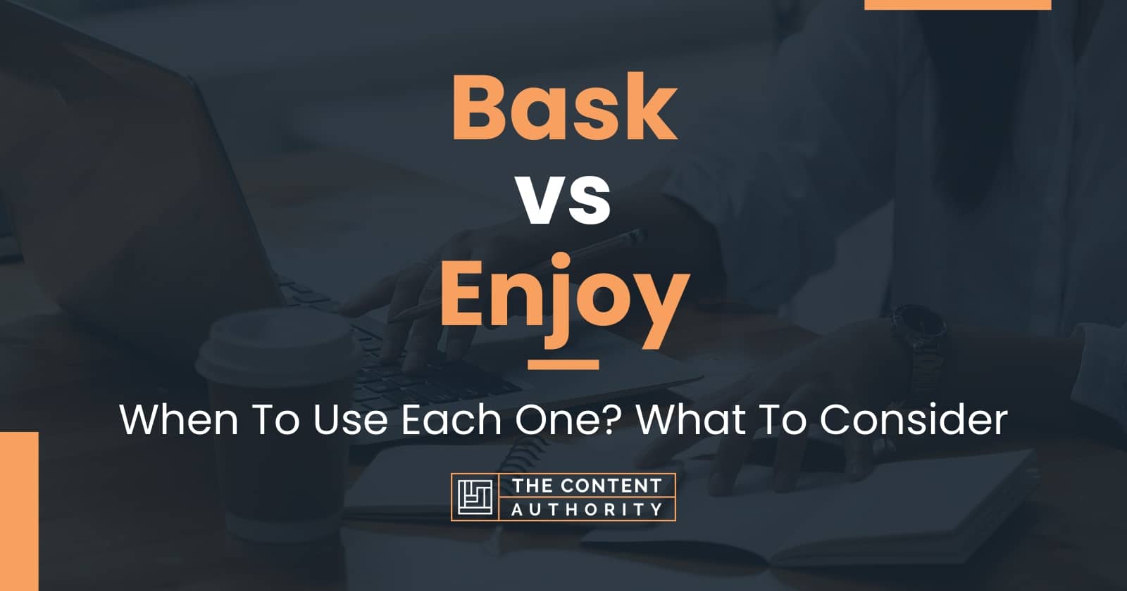 Bask vs Enjoy When To Use Each One? What To Consider