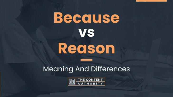 Because vs Reason: Meaning And Differences