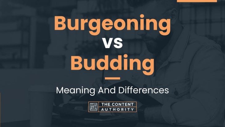 Burgeoning vs Budding: Meaning And Differences