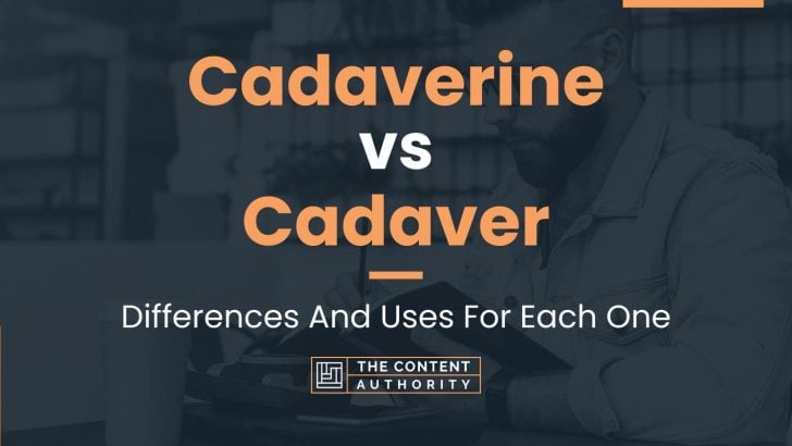 Cadaverine vs Cadaver: Differences And Uses For Each One