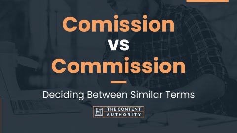 Comission vs Commission: Deciding Between Similar Terms