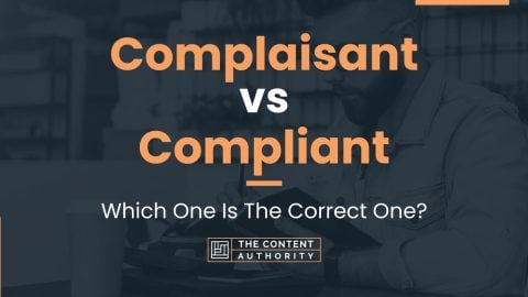 Complaisant vs Compliant: Which One Is The Correct One?