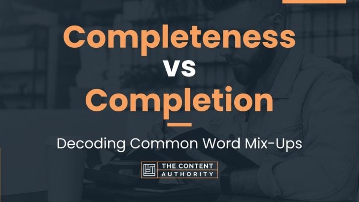 Completeness vs Completion: Decoding Common Word Mix-Ups