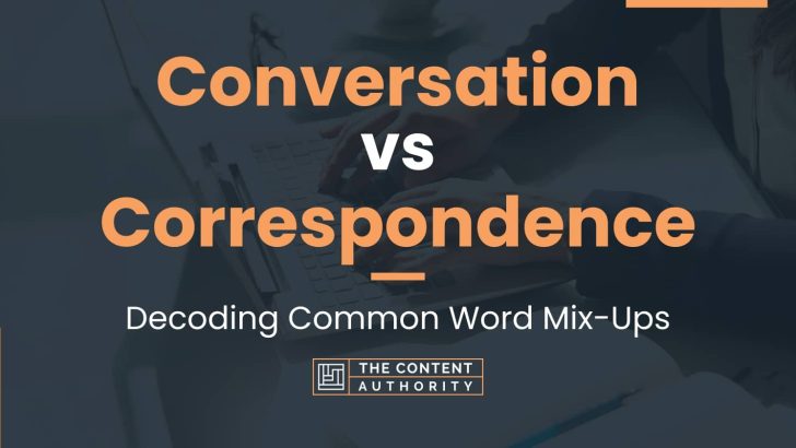 Conversation vs Correspondence: Decoding Common Word Mix-Ups