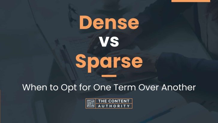 sparse index vs dense index