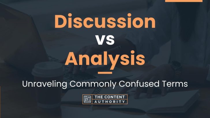 analysis vs discussion in research